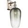 Ballston Brookhaven Flute 16"H Brushed Nickel Sconce With Slate Shade