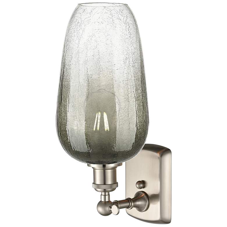 Image 2 Ballston Brookhaven Flute 16"H Brushed Nickel Sconce With Slate Shade more views