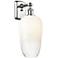 Ballston Brookhaven Flute 16"H Polished Chrome Sconce With Opal Shade