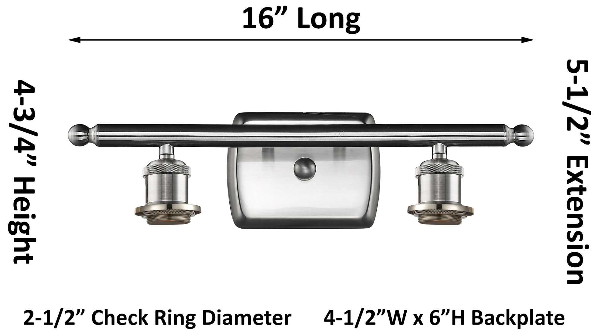 Image 3 Ballston Brookhaven Flute 17"W 2-Lt Brushed Brass Vanity w/ Slate Shade more views