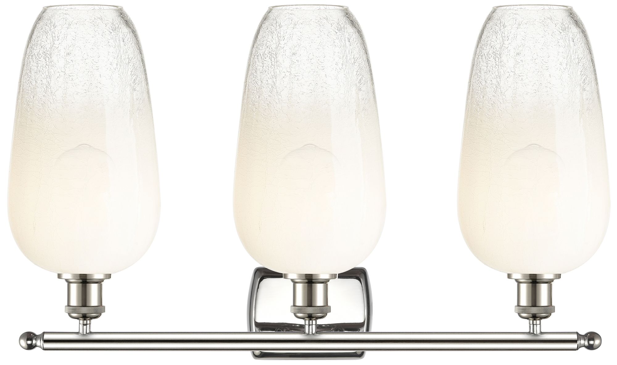 Image 2 Ballston Brookhaven Flute 27"W 3-Lt Polished Nickel Vanity w/ Opal Shade more views