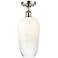 Ballston Brookhaven Flute 7"W Polished Nickel Semi-Flush w/ Opal Shade