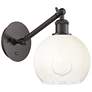 Ballston Brookhaven Globe 10"H Oiled Bronze Swivel Sconce w/ Opal Shade