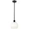 Ballston Brookhaven Globe 8"W Oiled Bronze Stem Pendant w/ Opal Shade