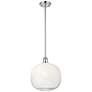 Ballston Brookhaven Sphere 11"W Chrome Stem Mini Pendant w/ Opal Shade