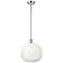Ballston Brookhaven Sphere 11"W Chrome Stem Mini Pendant w/ Opal Shade