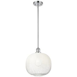 Ballston Brookhaven Sphere 11"W Chrome Stem Mini Pendant w/ Opal Shade