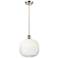 Ballston Brookhaven Sphere 11"W Nickel Cord Pendant w/ Opal Shade
