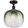 Ballston Brookhaven Sphere 11"W Oiled Bronze Semi-Flush w/ Slate Shade