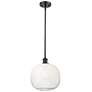 1_Ballston Brookhaven Sphere 11"W Oiled Bronze Stem Pendant w/ Opal Shade