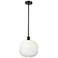 Ballston Brookhaven Sphere 11"W Oiled Bronze Stem Pendant w/ Opal Shade