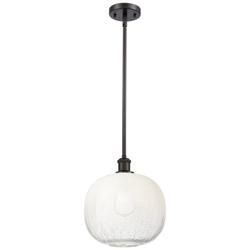 Ballston Brookhaven Sphere 11"W Oiled Bronze Stem Pendant w/ Opal Shade