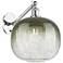 Ballston Brookhaven Sphere 12"H Chrome Swivel Sconce w/ Slate Shade