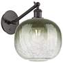 Ballston Brookhaven Sphere 12"H Oiled Bronze Swivel Sconce w/ Slate Shade