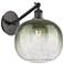 Ballston Brookhaven Sphere 12"H Oiled Bronze Swivel Sconce w/ Slate Shade