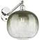 Ballston Brookhaven Sphere 12"H Polish Nickel Swivel Sconce w/ Slate Shade