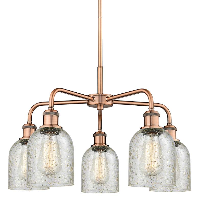 Image 1 Ballston Caledonia 23"W Antique Copper 5-Light Chandelier