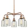 1_Ballston Caledonia 23"W Antique Copper 5-Light Chandelier