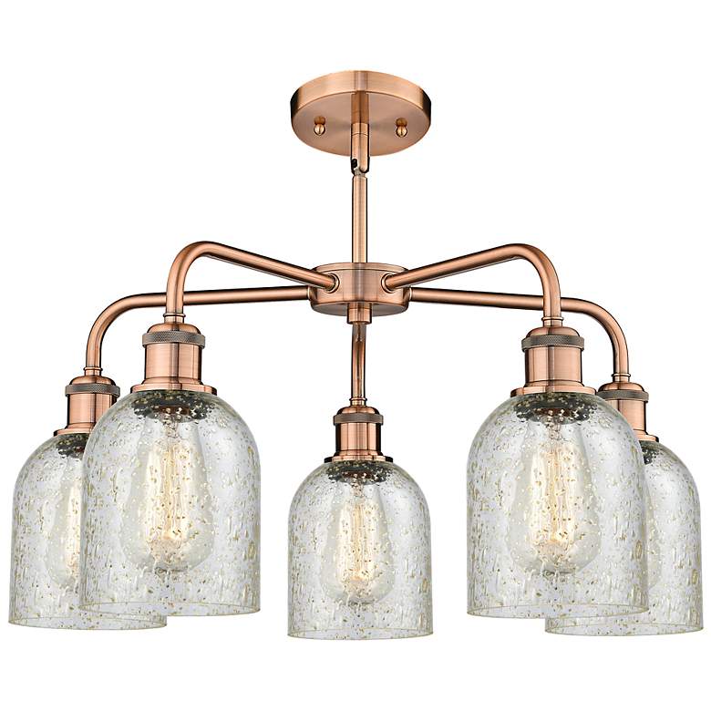 Image 3 Ballston Caledonia 23"W Antique Copper 5-Light Chandelier more views