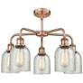 3_Ballston Caledonia 23"W Antique Copper 5-Light Chandelier more views