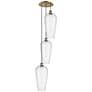 1_Ballston Chelsea 15"W 3 Light Copper Cord Multi Pendant w/ Seedy Shade