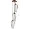 Ballston Chelsea 15"W 3 Light Copper Cord Pendant w/ Light Smoke Shade
