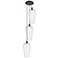 Ballston Chelsea 15"W 3 Light Oiled Bronze Cord Pendant w/ Seedy Shade