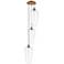 Ballston Chelsea 15"W 3-Lt Brushed Brass Cord Pendant w/ Clear Shade