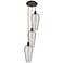 Ballston Chelsea 15"W 3-Lt Oiled Bronze Cord Pendant w/ Light Smoke Shade