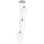 1_Ballston Chelsea 15"W 3-Lt Polished Nickel Cord Pendant w/ Clear Shade