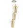Ballston Chelsea 15"W 3-Lt Polished Nickel Cord Pendant w/ Mercury Shade