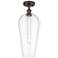 Ballston Chelsea 8"W Oil Rubbed Bronze Semi.Flush Mount w/ Clear Shade