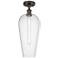 Ballston Chelsea 8"W Oil Rubbed Bronze Semi.Flush Mount w/ Seedy Shade
