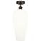 Ballston Chelsea 8"W Oil Rubbed Bronze Semi.Flush Mount w/ White Shade