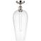 Ballston Chelsea 8"W Polished Nickel Semi.Flush Mount With Clear Shade