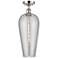 Ballston Chelsea 8"W Polished Nickel Semi-Flush w/ Light Smoke Shade
