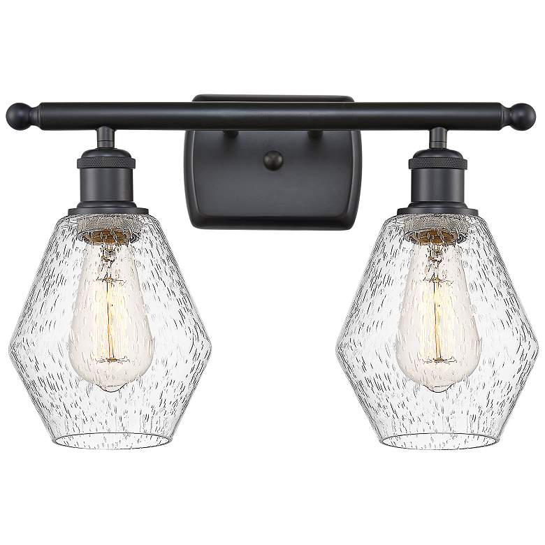 Image 1 Ballston Cindyrella 10 1/4"H Matte Black 2-Light Wall Sconce