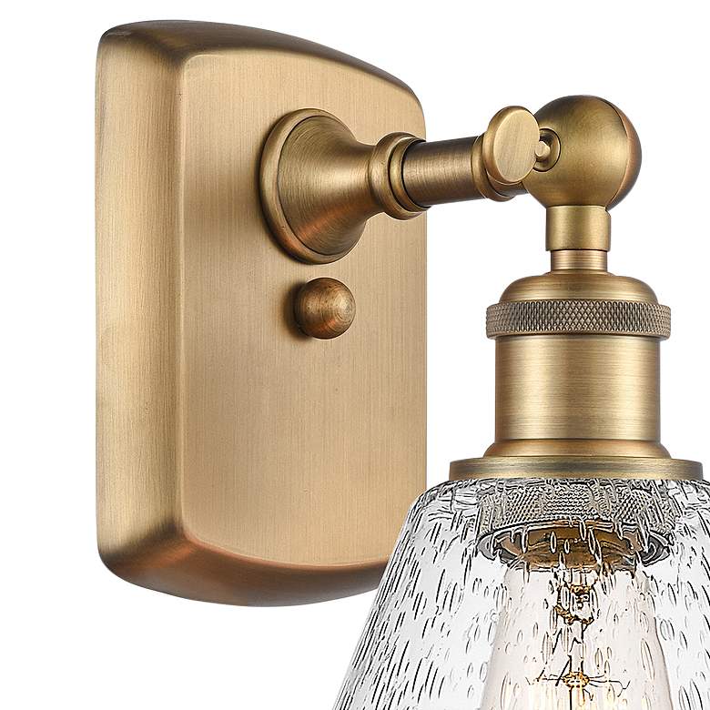 Image 3 Ballston Cindyrella 10 3/4" High Brushed Brass Wall Sconce more views