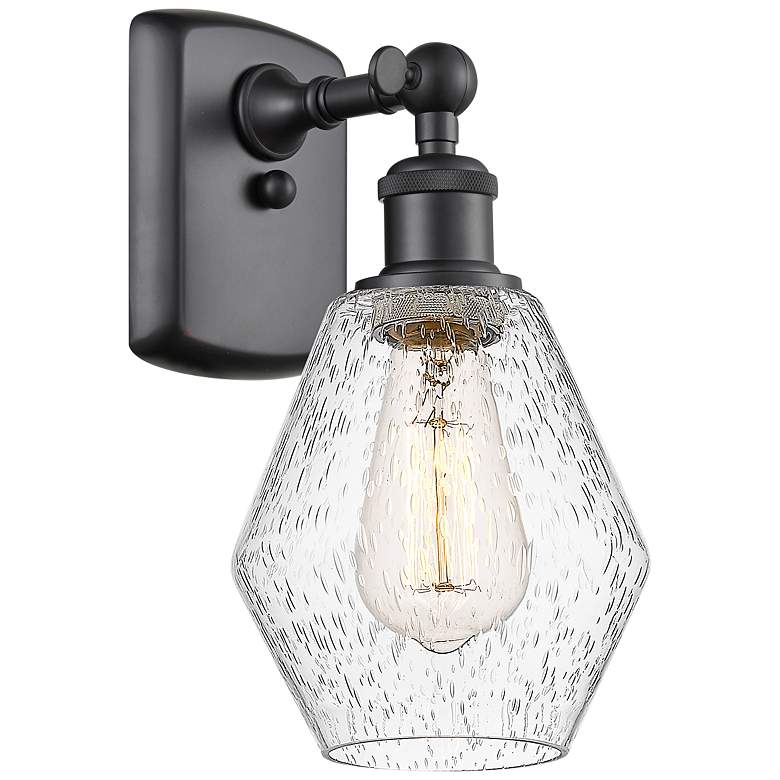 Image 1 Ballston Cindyrella 10 3/4" High Matte Black Wall Sconce