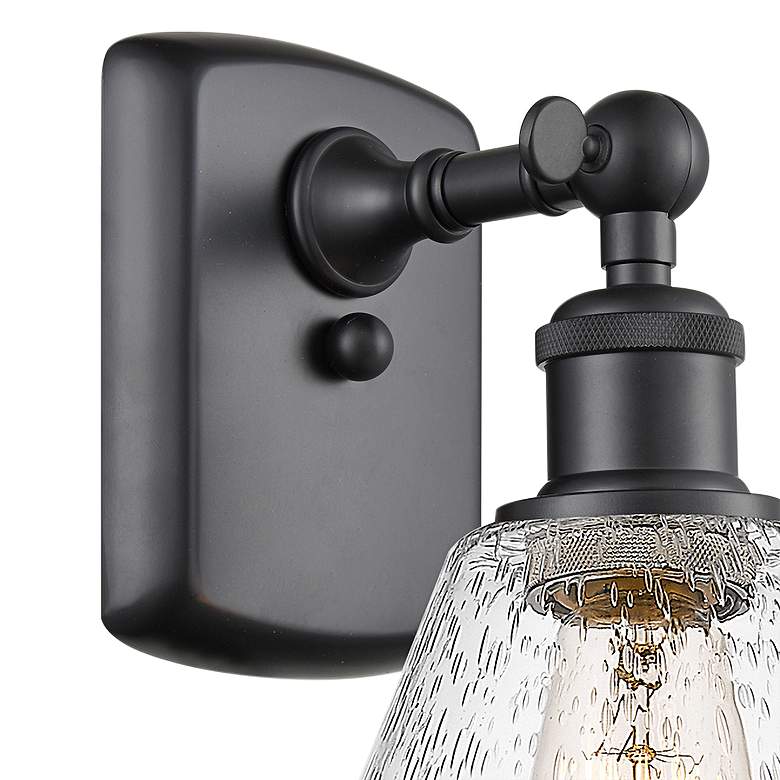 Image 3 Ballston Cindyrella 10 3/4" High Matte Black Wall Sconce more views