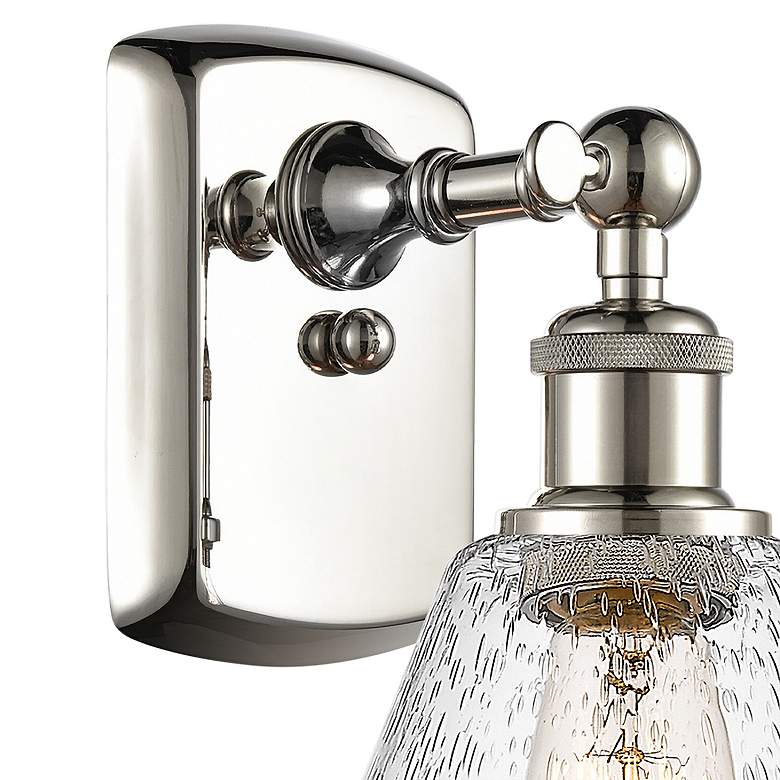 Image 3 Ballston Cindyrella 10 3/4" High Polished Nickel Wall Sconce more views