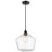 Ballston Cindyrella 12" Wide Bronze Corded Mini Pendant w/ Seedy Shade