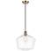 Ballston Cindyrella 12"W Antique Brass Corded Mini Pendant w/ Clear Sh
