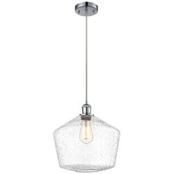 Ballston Cindyrella 12"W Polished Chrome Corded Mini Pendant w/ Seedy