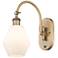 Ballston Cindyrella 14"H Brushed Brass Swivel Sconce w/ Cased White Shade