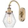 Ballston Cindyrella 14"H Brushed Brass Swiveling Sconce w/ Seedy Shade