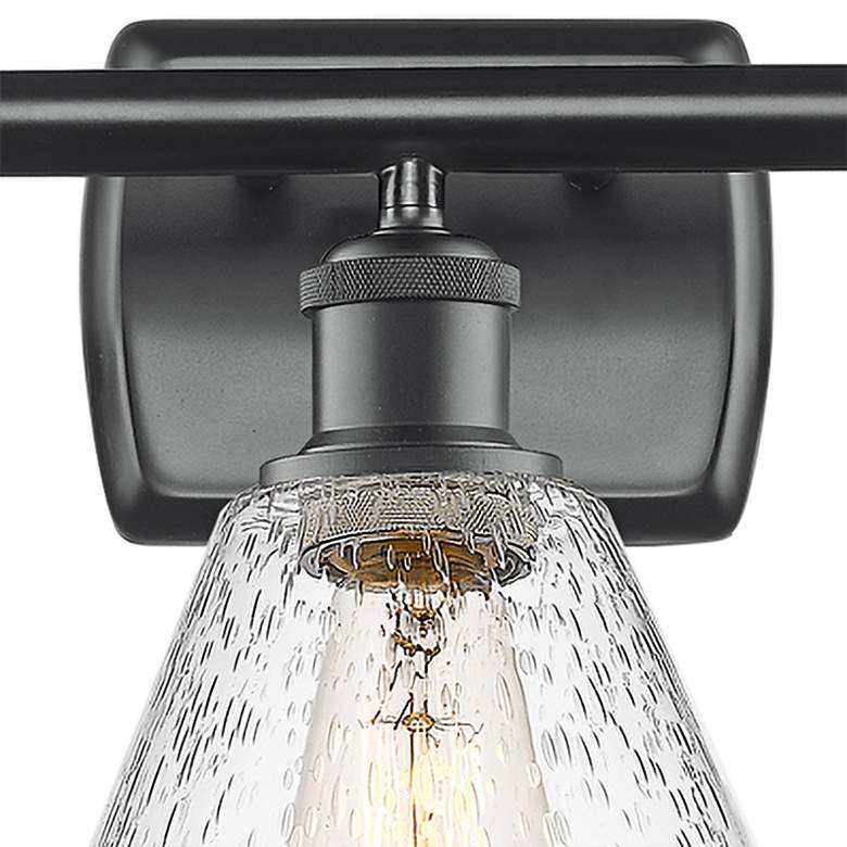 Image 3 Ballston Cindyrella 26" Wide Matte Black 3-Light Bath Light more views