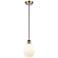 Ballston Cindyrella 6"W Antique Brass Corded Mini Pendant Cased White