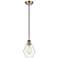 Ballston Cindyrella 6"W Antique Brass Corded Mini Pendant w/ Clear Sha
