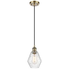 Ballston Cindyrella 6"W Antique Brass Corded Mini Pendant w/ Seedy Sha Ballston Cindyrella 6"W Antique Brass Corded Mini Pendant w/ Seedy Sha